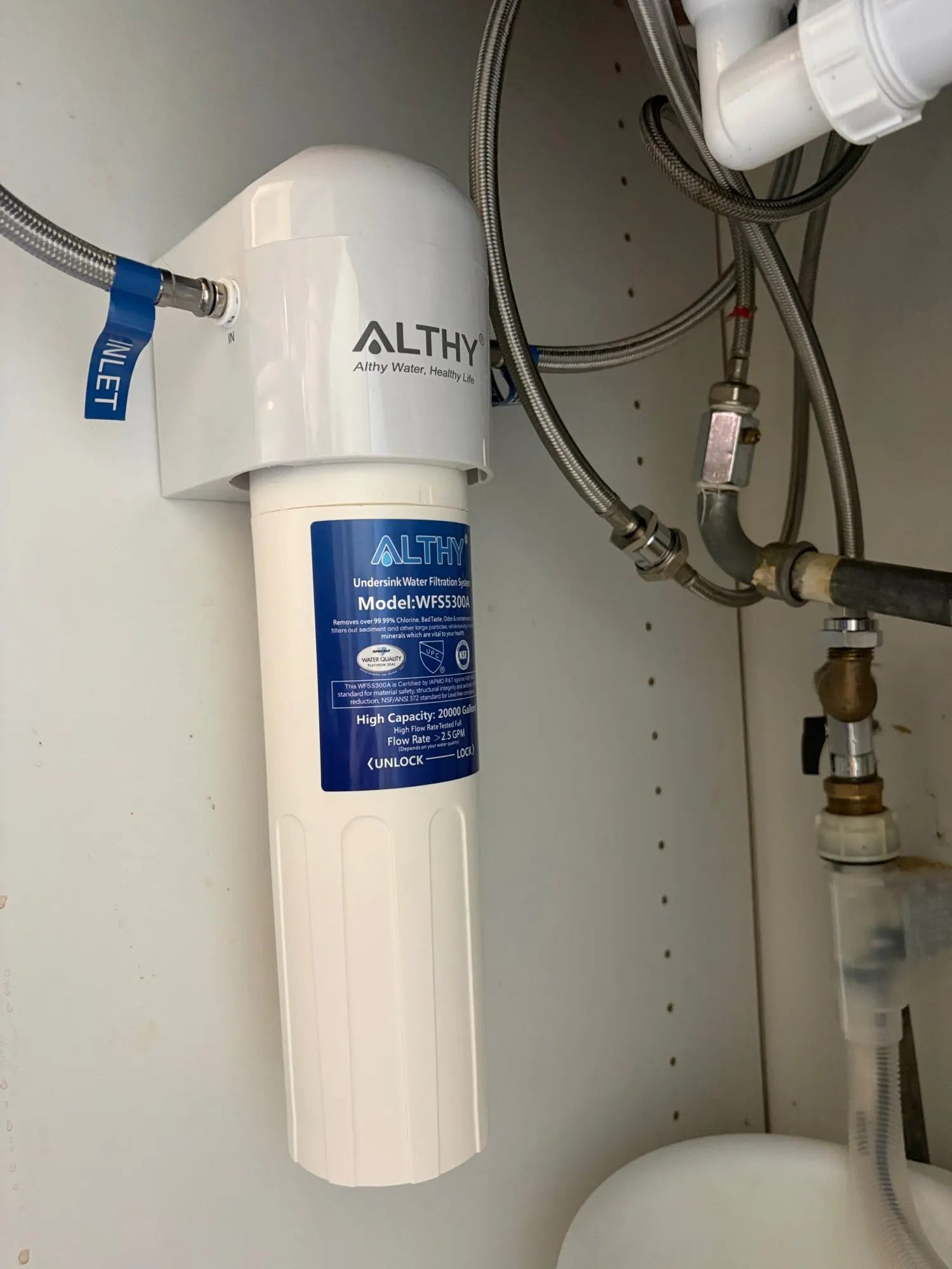 ALTHY Under Sink Drinking Water Filter Purifier -NSF/ANSI Certified Direct Connect Under Counter Drink Water Filtration System photo review