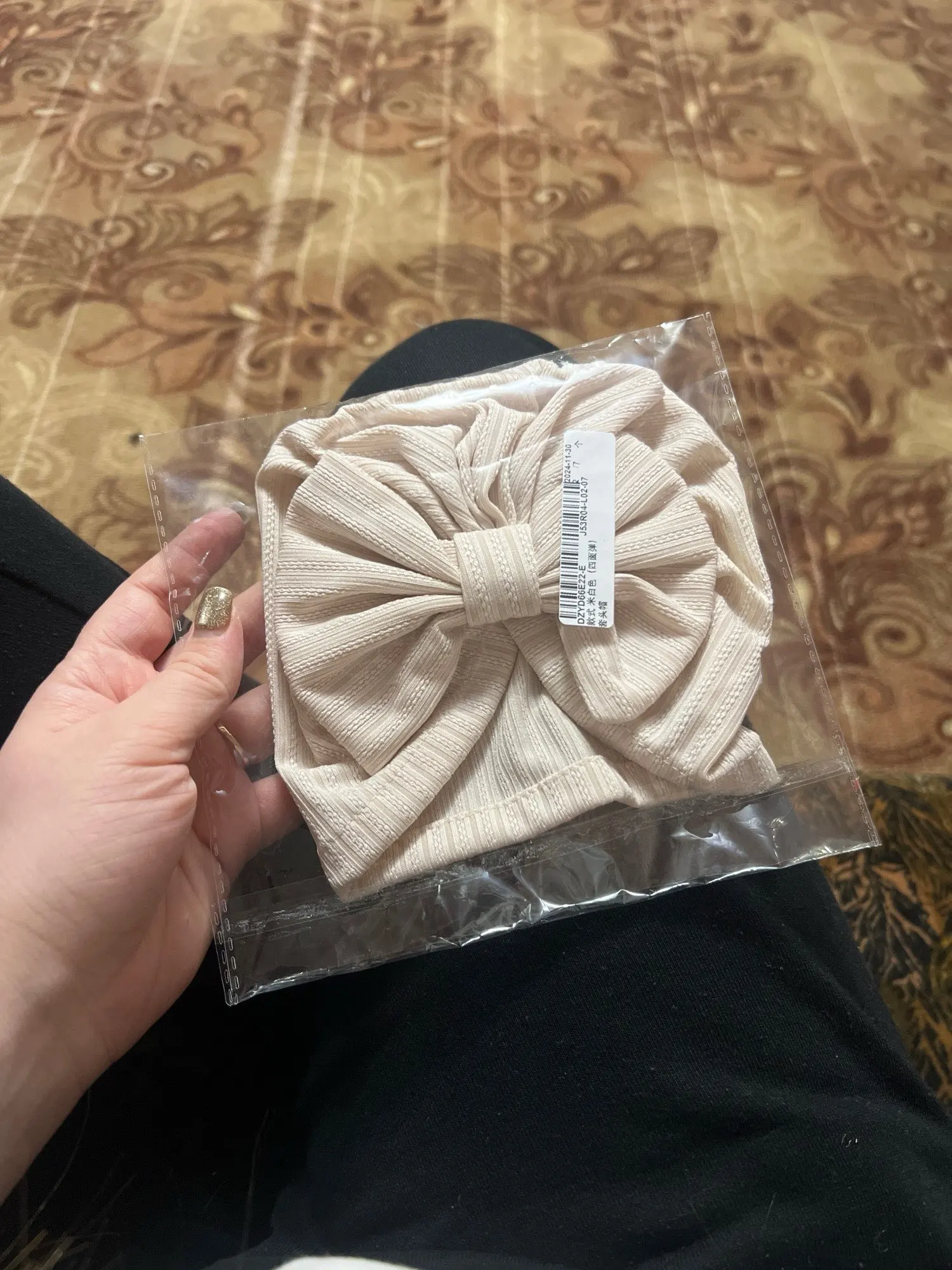 Soft Big Bow Cotton Polyester Headband photo review