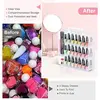 48-Bottle Transparent Nail Polish Organizer. Features an Adjustable Divider and Double-Side Design. Ideal for Gel Nail Polish 4