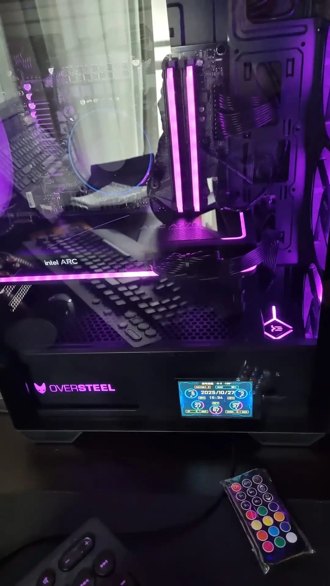 TUMMASTER 5V 3-PIN ARGB Fan Hub Magnetic Adhesive with Remote Control Computer PWM Fan Controller for PC Case DIY Accessories photo review