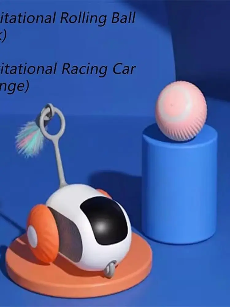Electric cat toy car in action