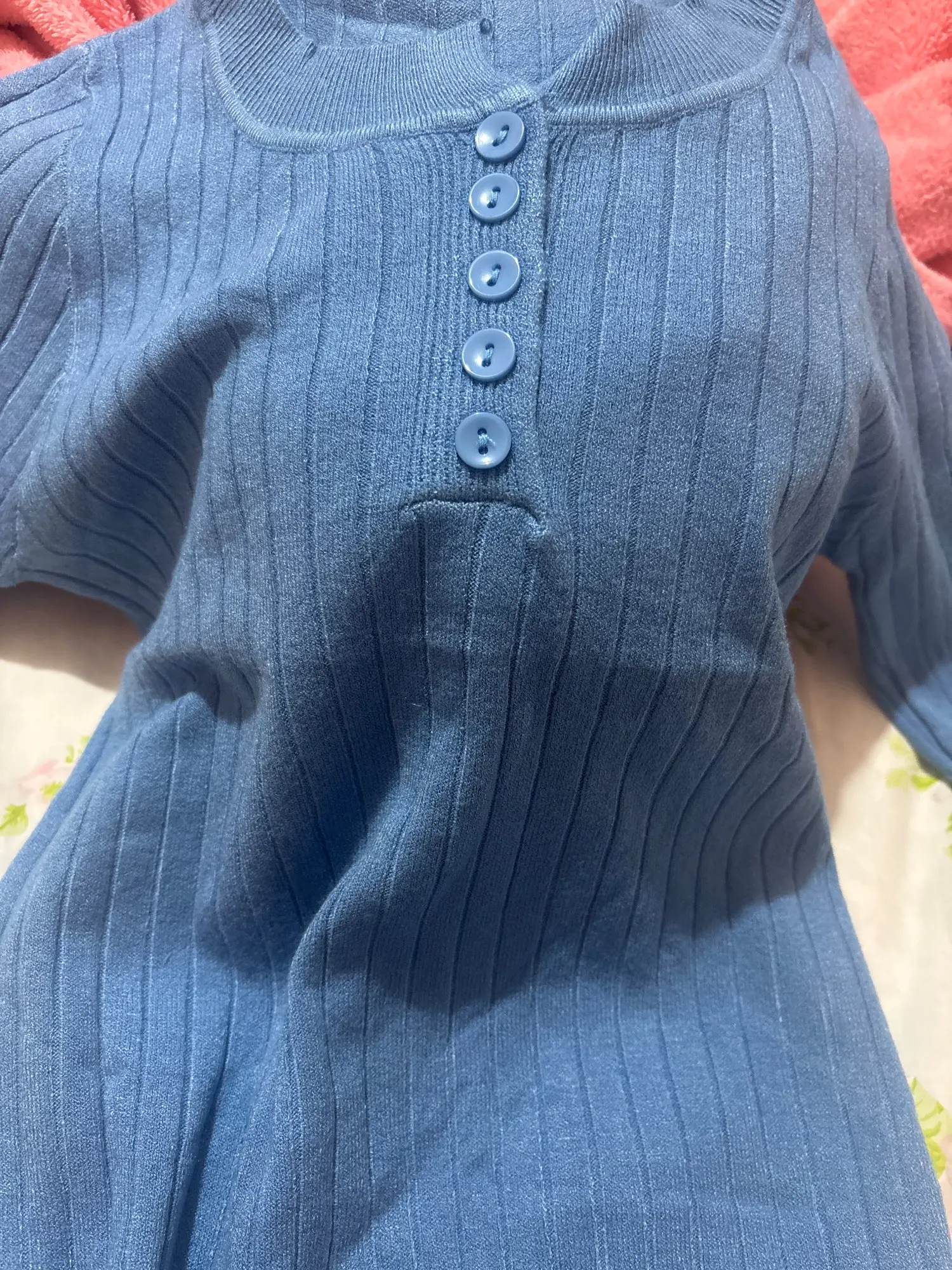 Knitted Women Sweater Button O-neck Pullovers Spring Autumn Basic Sweaters for Female Pullover Slim Solid Bold Stripes Tops photo review