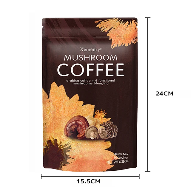 Mushroom Coffee - with Lion's Mane, Cordyceps, Reishi - Replenish Energy, Improve Concentration, Enhance Immunity - 1 Pack 6