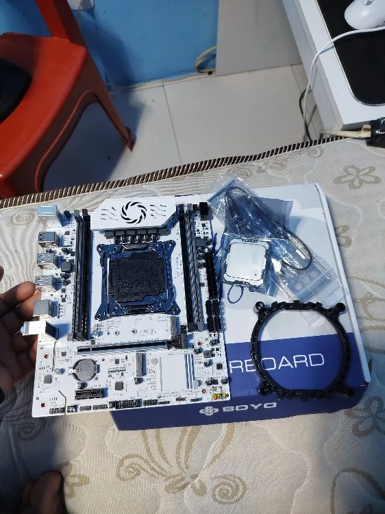 SOYO X99 Gaming Motherboard Kit with Xeon E5 2650 V3 CPU & DDR4 16G*1 2133MHz Memory NVME PCIE3.0 SATA for Desktop Computer Host photo review