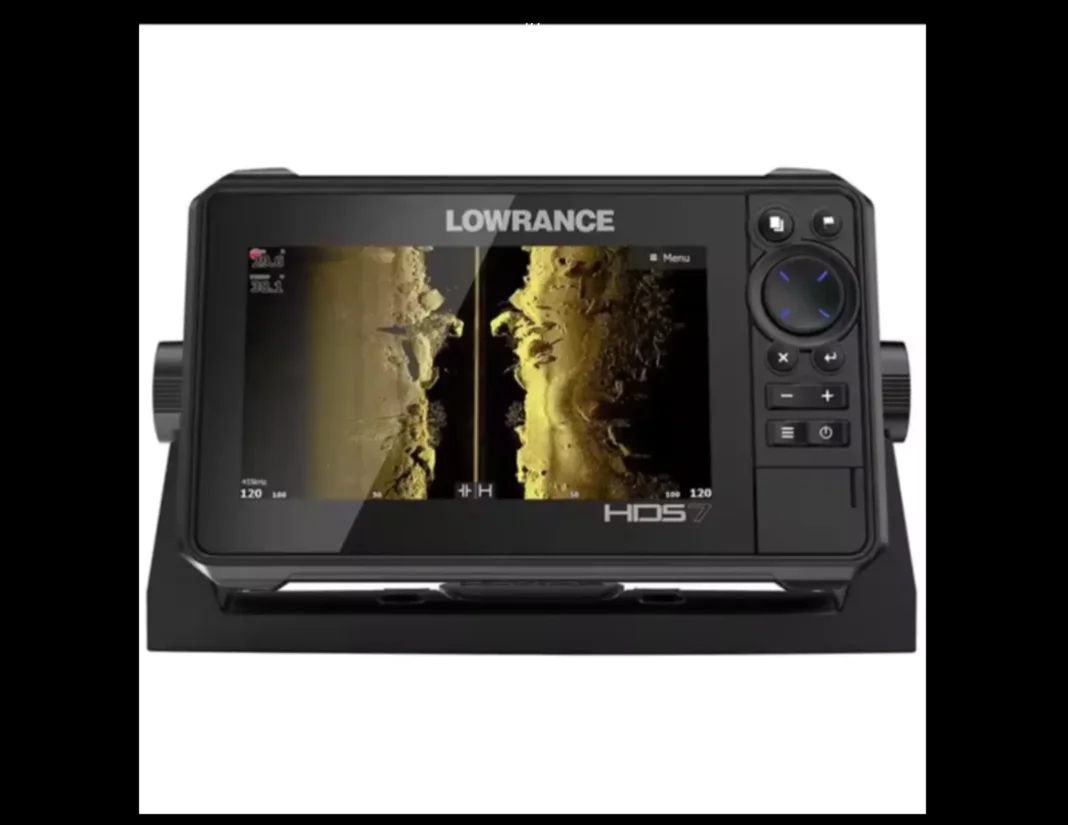 New Lowrance HDS-7 Live Fish Finder with Active Imaging 3-in-1 Transom Mount Transducer C-MAP Pro Chart