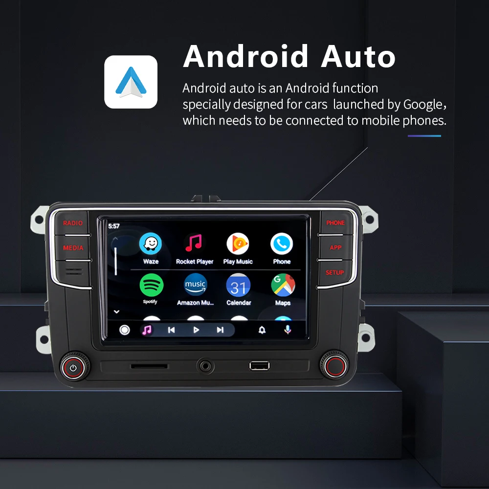 Noname-Autoradio Carplay Android Bluetooth AUX 6.5 