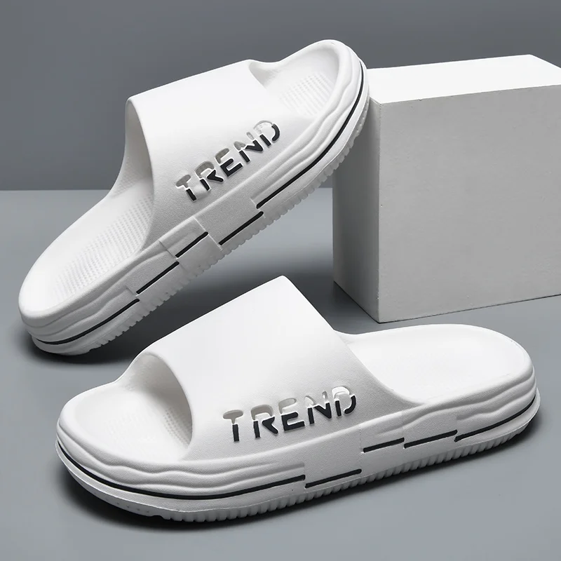 

Men's Non-Slip EVA Platform Slides Comfortable Soft Sole Cloud Slides For Indoor Outdoor Bathroom Beach Summer Slippers