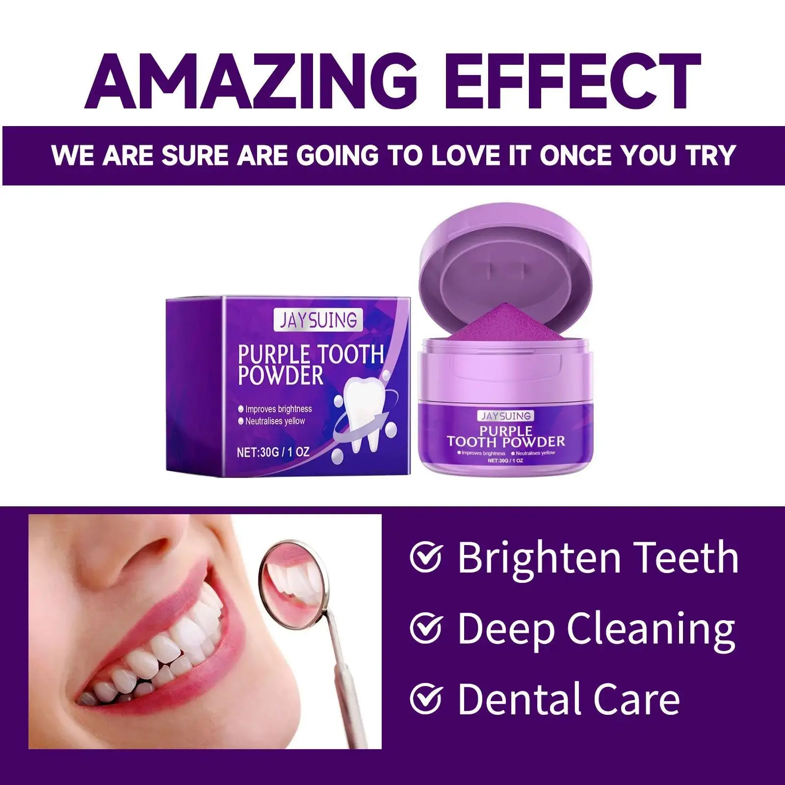 Whitening Tooth Powder Cleaning Oral Hygiene Fresh Breath Remove Plaque Stains Tartar Removal Bright Dental Brush Teeth Powder teeth whitening powder teeth cleaner