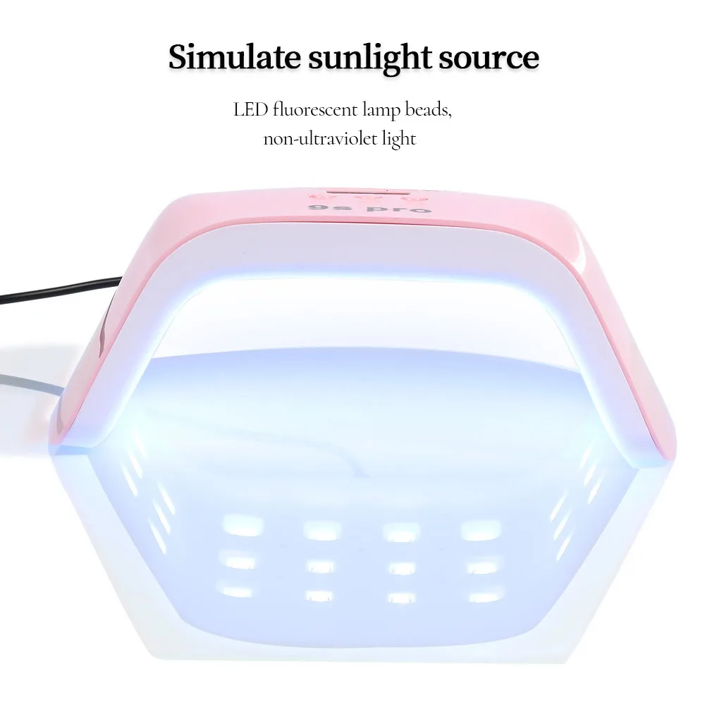 9SPro Trapezoidal Nail Gel Dryer Lamp 24 LED Beads Nail Phototherapy Machine Professional Manicure Tool Integrated USB Equipment 5