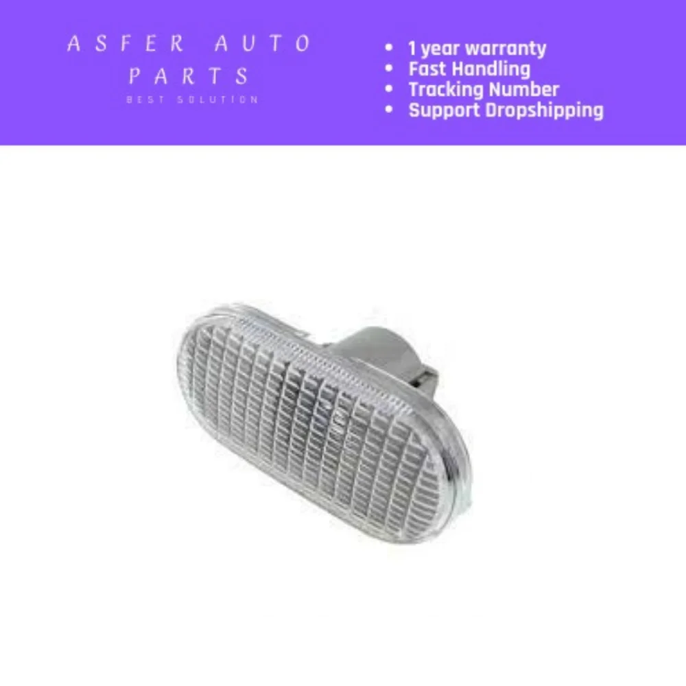 Set 2 Pezzi Per Renault Clio White Fender Side Signal Side Marker Light Indicatore Dinamico Lampeggiante 8200394531