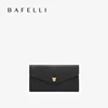 BAFELLI Designer Cat Head Genuine Leather Long Wallet for Women with Multi-card Slots