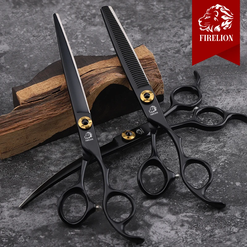 Dog Grooming Scissors Professional Dog Grooming Scissors Supplies JP440C Steel 6.5&7.0 Inch Dog Beauty Shears for Cutting Dogs Hair