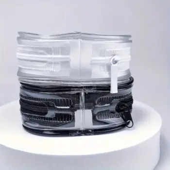 1 Charger Storage Bag in Black/white, Durable Zipper, Perfect for Headphones, Chargers, and Travel Accessories 1