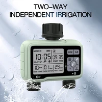 Eshico Large LCD Display 2-Outlet Household Outdoor Irrigation Water Timer Timed Automatic Garden Watering Tool 3