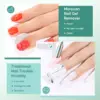 Morovan Gel Polish Remover Kit - Easy Quick No Foil Needed Includes Latex Tape Peel Off Liquid Cuticle Pusher Peeler Oil 5
