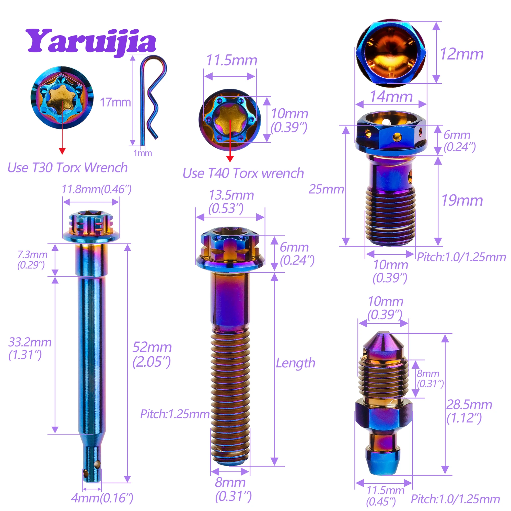 ƼŸ Ʈ M8x20/40mm M10 ġ 1.0/1.25, ̱ Ȧ 巹   ,  Ķ ġ, Һ  ũ Ʈ