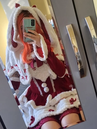 Bunny Christmas Fluffy Set - Dollette Aesthetic photo review