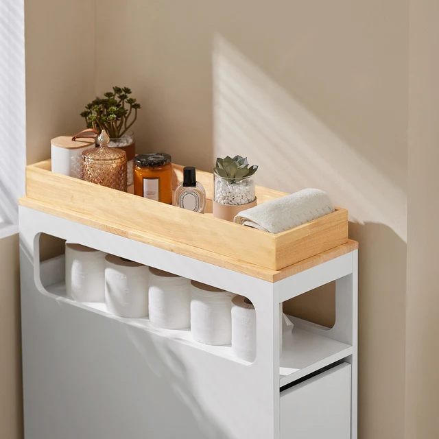 SoBuy BZR54 niche rack con 3 cassetti e 1 vassoio rimovibile da cucina con ripiano per carrello da bagno in rotolo 6