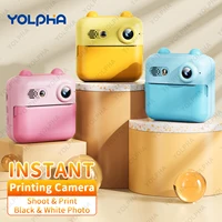 Kids Instant Camera Portable HD Printable Digital Camera Selfie Toy Camera for Boys and Girls Funny Kids Toys Holiday Gifts