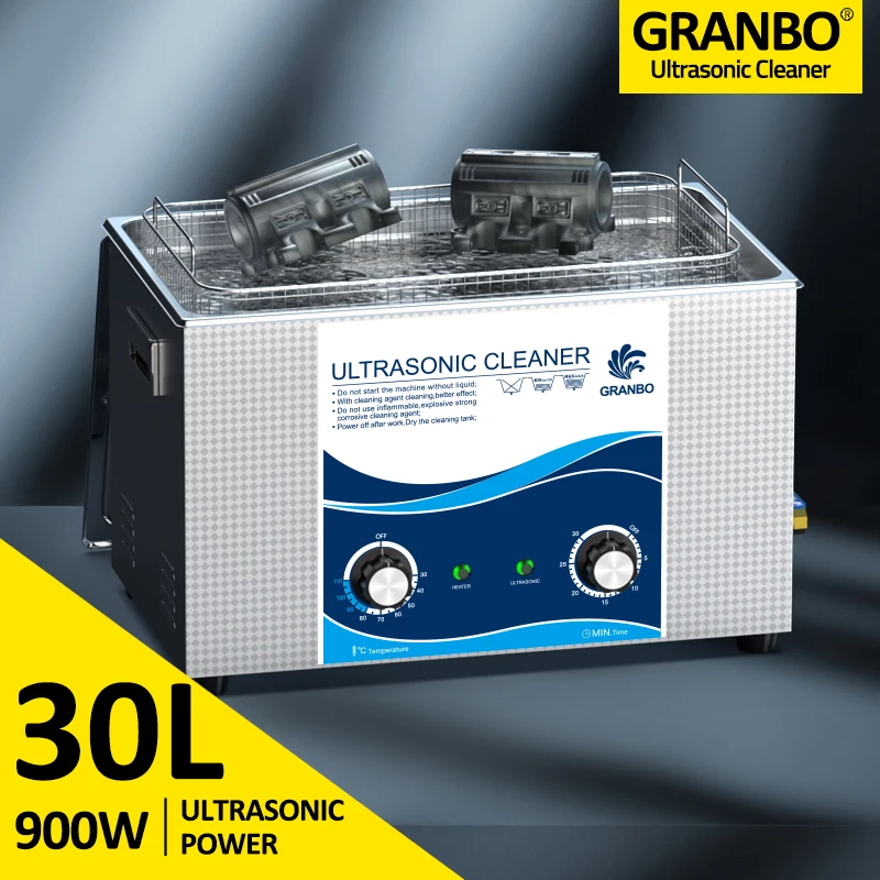 Ultrasonic Cleaner 30l Heater Timer 40khz Stainless Steel Bath