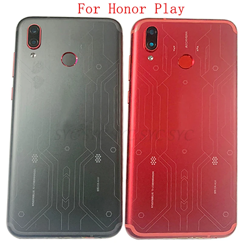 

Задняя крышка, задняя крышка для Honor Play, крышка аккумулятора с отпечатком пальца, гибкий кабель, запчасти для ремонта логотипа