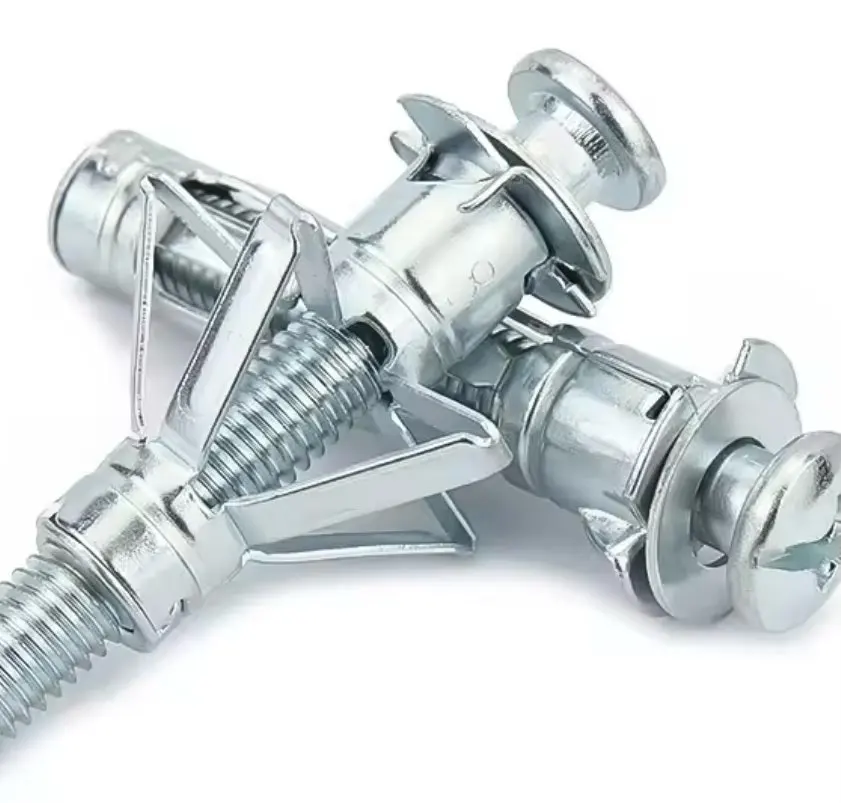 M4 M5 M6 M8 Gypsum Board Drywall Anchor Plasterboard Wall Ceiling Expansion Bolt Aircraft Tube Pipe Fix Hollow Plugs Metal Screw photo review