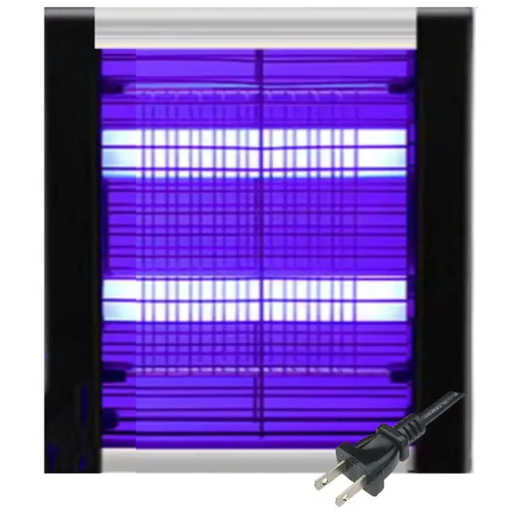 Lamparas Antimosquitos, MXSWQ-001, 1Pza, 2W, 110V, 10-25m², Enchufe US, Metal/Plástico.