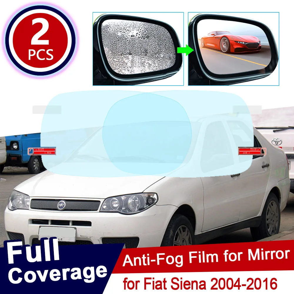 Cubierta antiniebla para espejo retrovisor, accesorios para Fiat Siena 2004, 2005, 2006, 2007, 2008, 2009, 2010, 2013, 2016 -