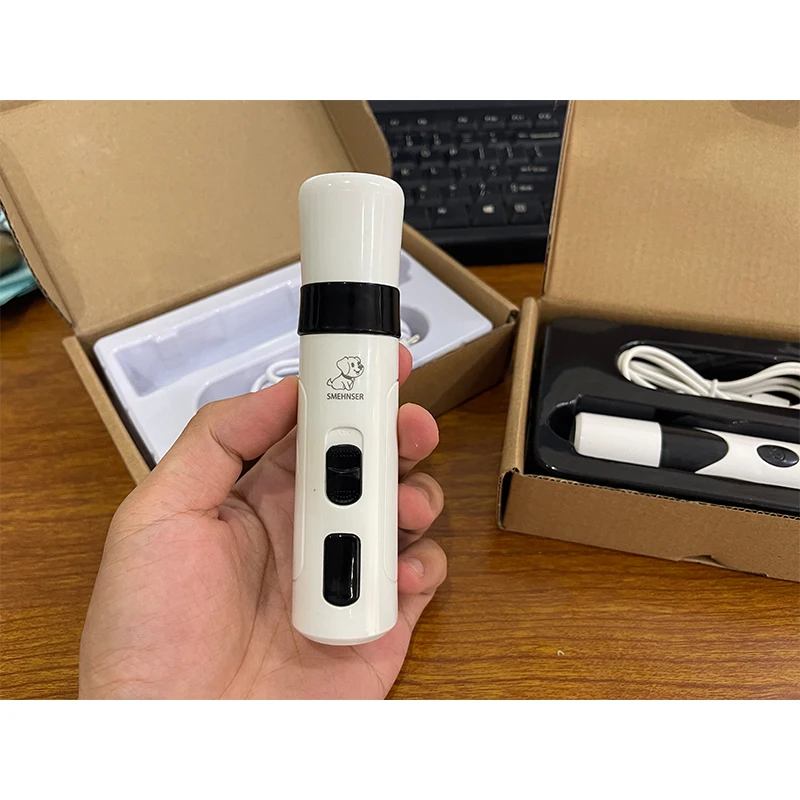 Pet Nail Clipper Rechargeable USB Charging Pet Dog Nail Grinders Trimmer Electric Dog Cat Paws Grooming Trimmer Hair Paw Shaver Tools