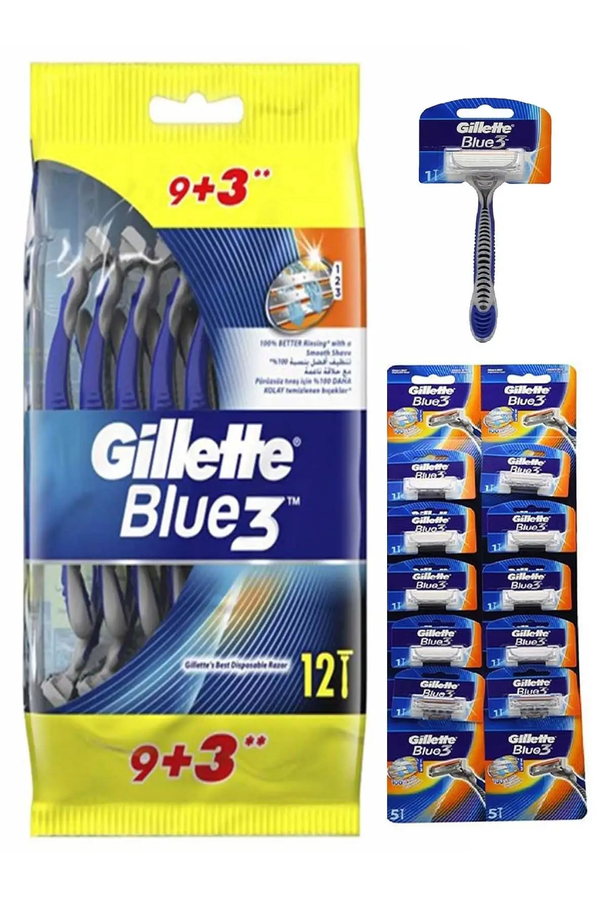 Рисунок 1 - Одноразовые бритвенные лезвия Gillette Blue3 12 шт