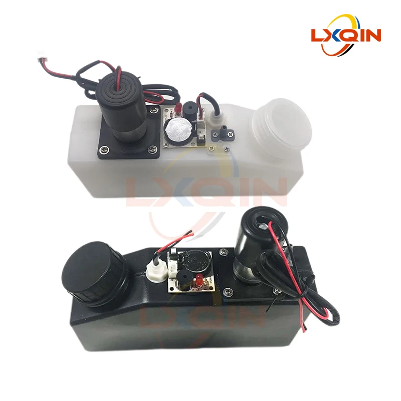 Lxqin uv Eco 500ml Tanque de Tinta com Agitação Misturador Nível Sensor Alarme para Impressora Dtf Tinta Branca Sub Cartucho de Tinta a Granel Ciss
