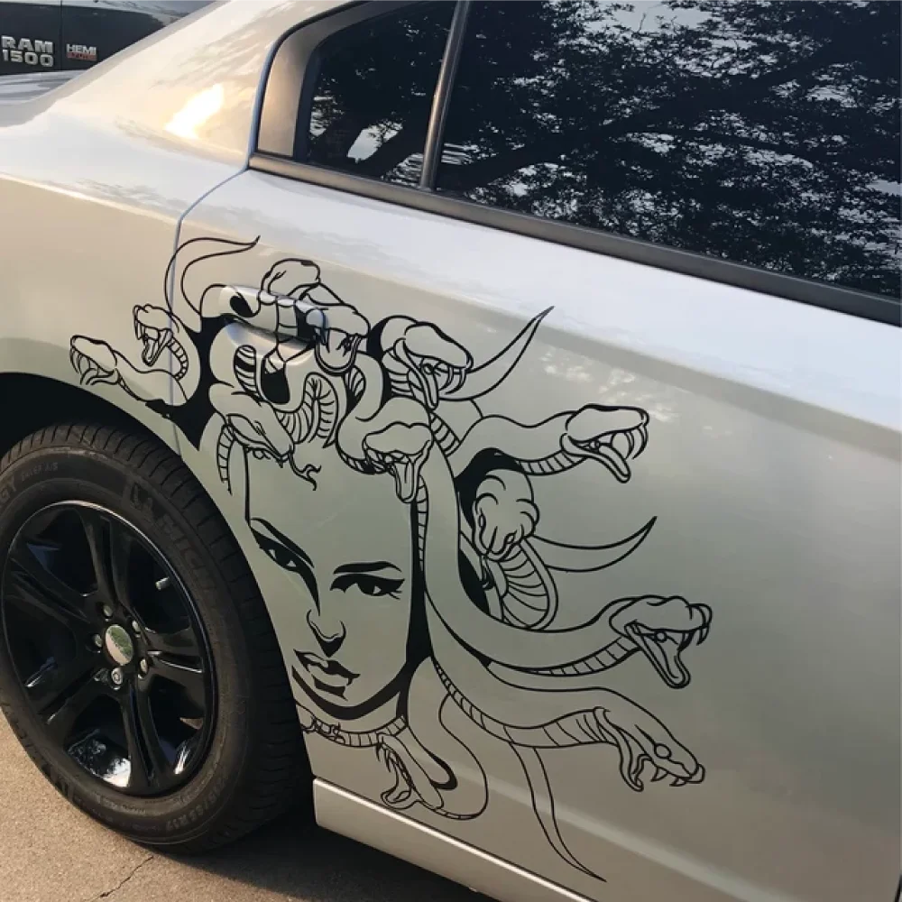 Medusa Design Vinyl Cut Sticker for Car Body,Door,Hood Exterior