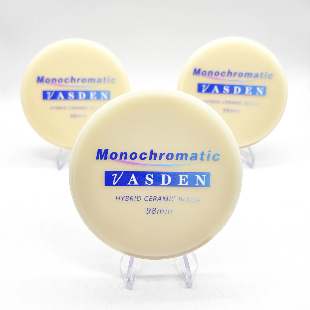 98*14/16/18mm A1 A2 A3 Color CAD/CAM Hybrid Ceramic Composite Block Monolayer Disc Milling Blank Dental Lab Material 2