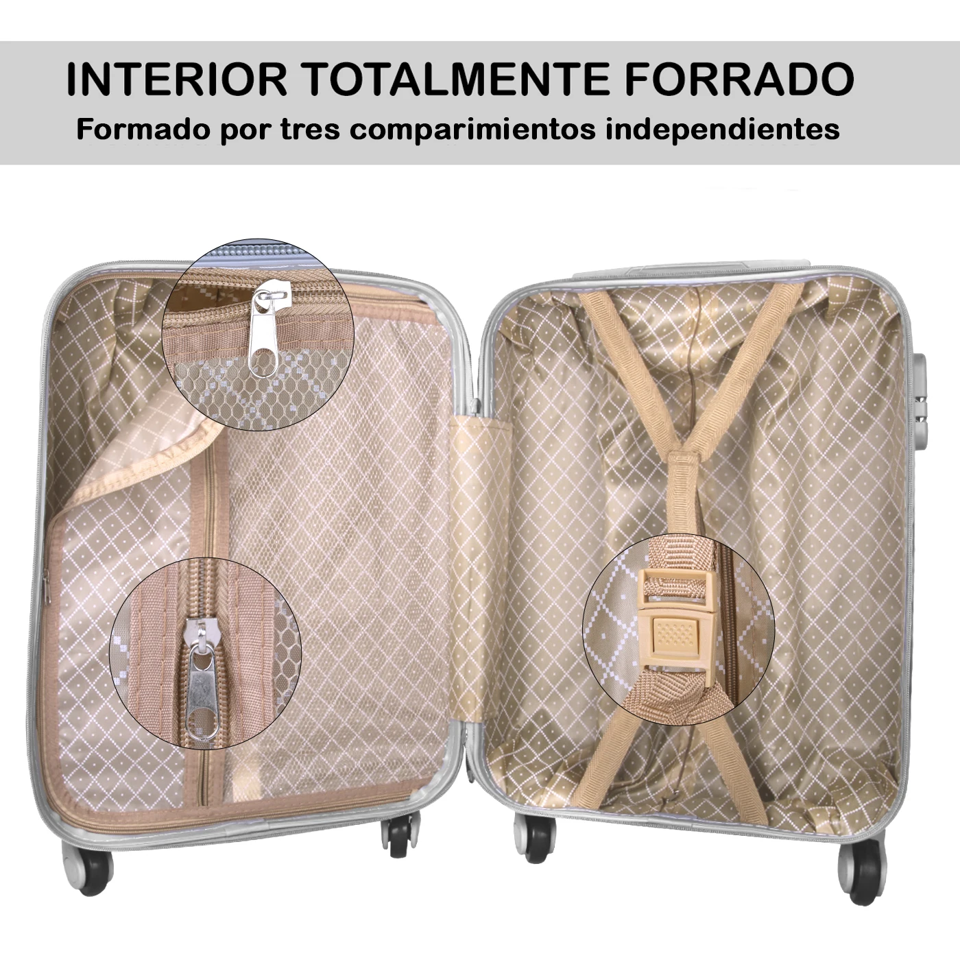 MERCURY TEXTIL - Maleta pequeña para Cabina rígida 4 Ruedas Gira Equipaje de Mano 39X20X54 - AliExpress Maletas y bolsas