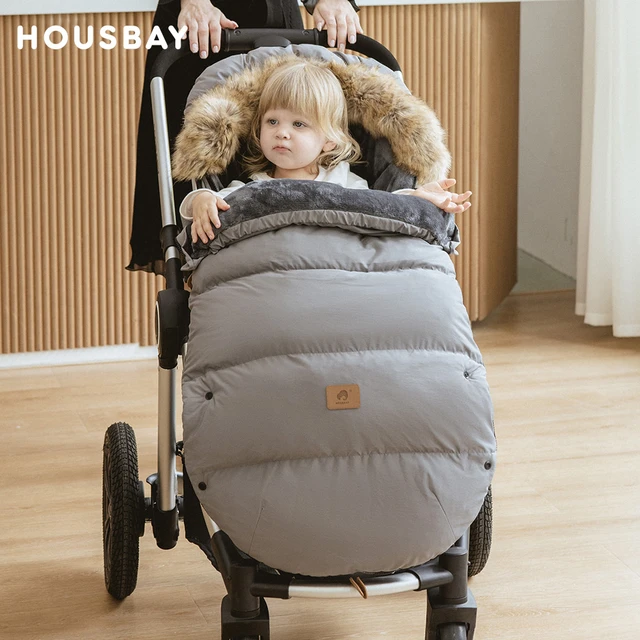 Elektropositief Alstublieft Knuppel Kinderwagen zak winter voetenzak dikkere slaapzak voor baby's 0-36 maanden  envelop afneembare bontkraag winddicht warm _ - AliExpress Mobile