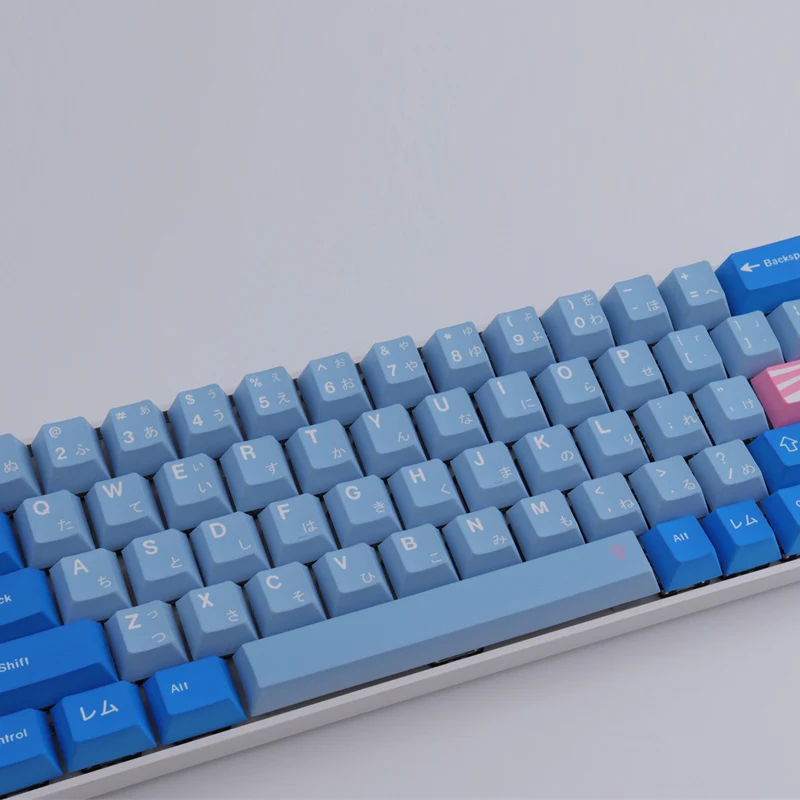 Teclas Gmk Oni Keycaps Cereja Perfil Pbt Tintura Sublimação Teclado Mecânico para mx Switch com 1.25u 2u Shift 129 - Imagem 3