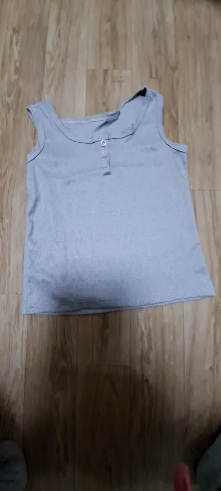 Women's Korean Style Threaded Crop Top - High Stretch Sleeveless Inner Wear Vest photo review