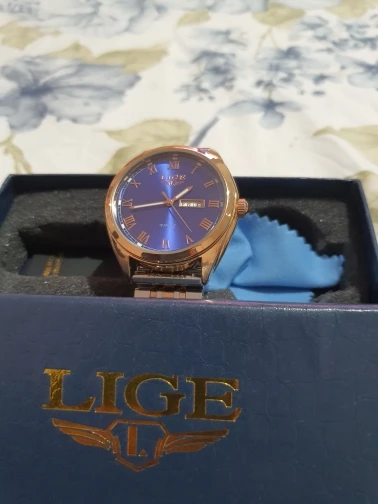 2022 LIGE New Rose Gold Women Watches Business Quartz Watch Ladies Top Brand Luxury Female Watch Girl Clock Relogio Feminine photo review