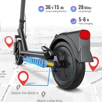HiQiS Max Pro e-scooter 500W moteur 36V 15Ah 40KMH vitesse 50KM gamme 10 pouces pneu à Air pliant Scooter électrique pour adultes avec App 4