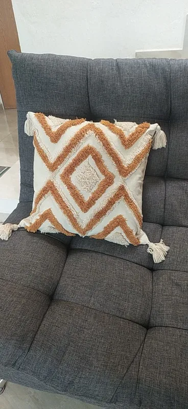 Boho Cozy Pillow Cover, customer photo