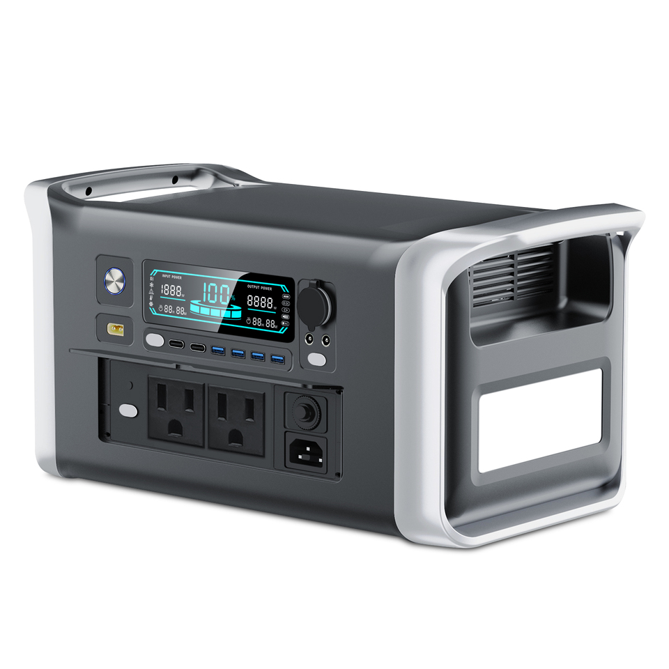 110V 1600W 220V 1800W portable power station 3.2V LiFePO4  battery cells for outdoor camping US DE SA warehouse for power outage