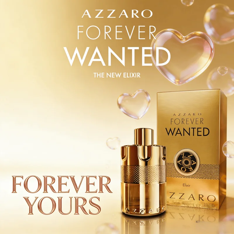 AZZARO Forever Wanted Elixir – 100 ml (3,38 fl oz) Eau de parfum de luxe pour homme, parfum sophistiqué pour les moments quotidiens et spéciaux