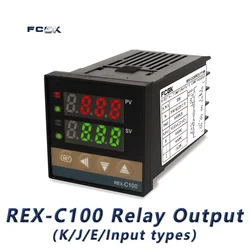 Advanced Digital PID Temperature Controller with SSR Output and K Type Thermocouple, 220V, 400°C Limit - 100 - 240V (C100 Relay Output)