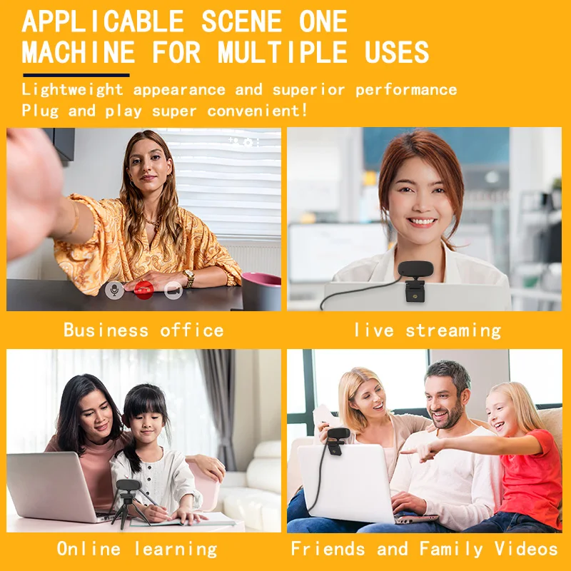 4K Network Camera USB Interface Fill Light Microphone for Video Conference Laptops pc webcam,pc web camera,computer camera