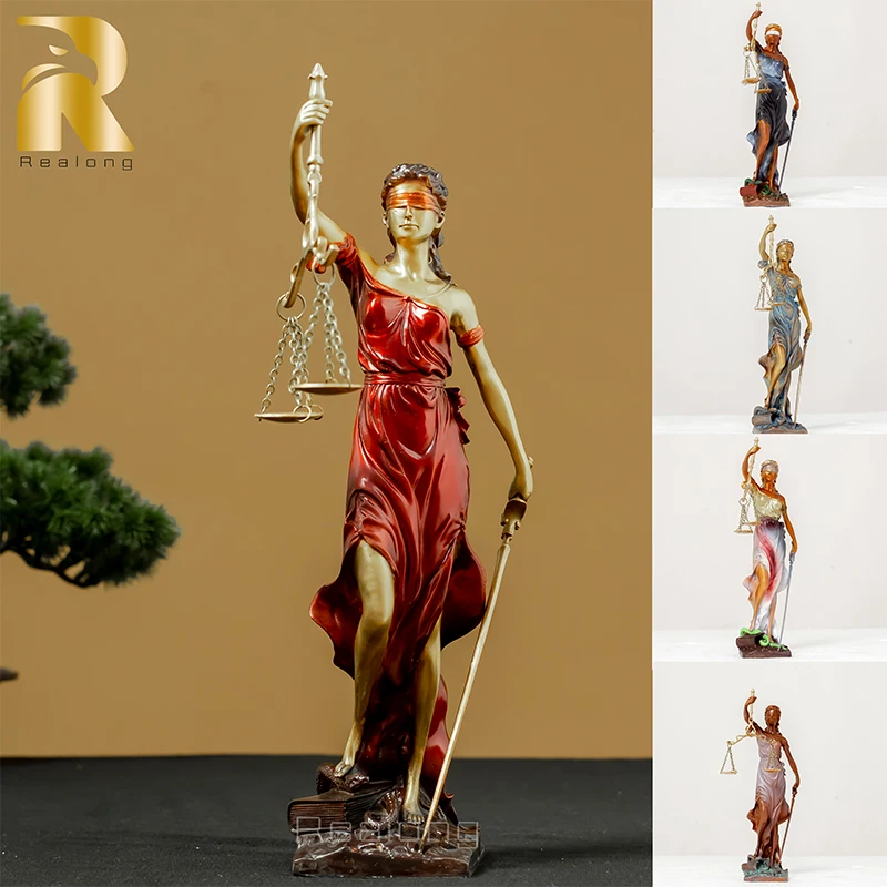 Statua Della Giustizia Della Signora In Bronzo Scultura Della Dea Della Giustizia In Bronzo Con Scale Famose Statue Del Mito Per Gli Ornamenti Della D