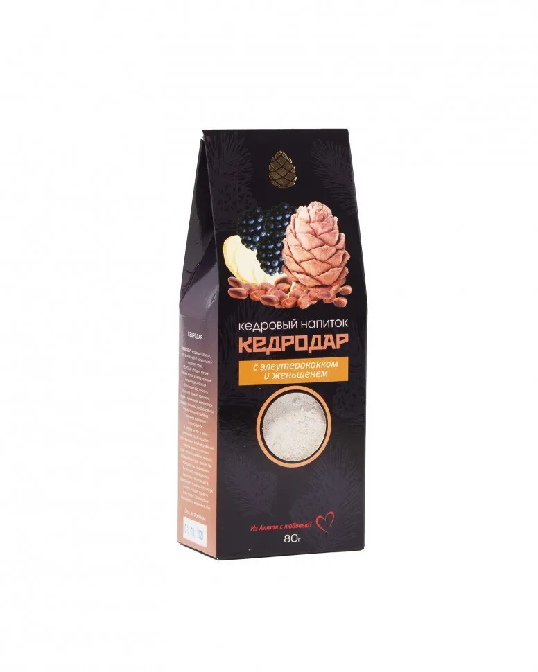 КЕДРОДАР с элеутерококком и женьшенем(ХМ) 80г