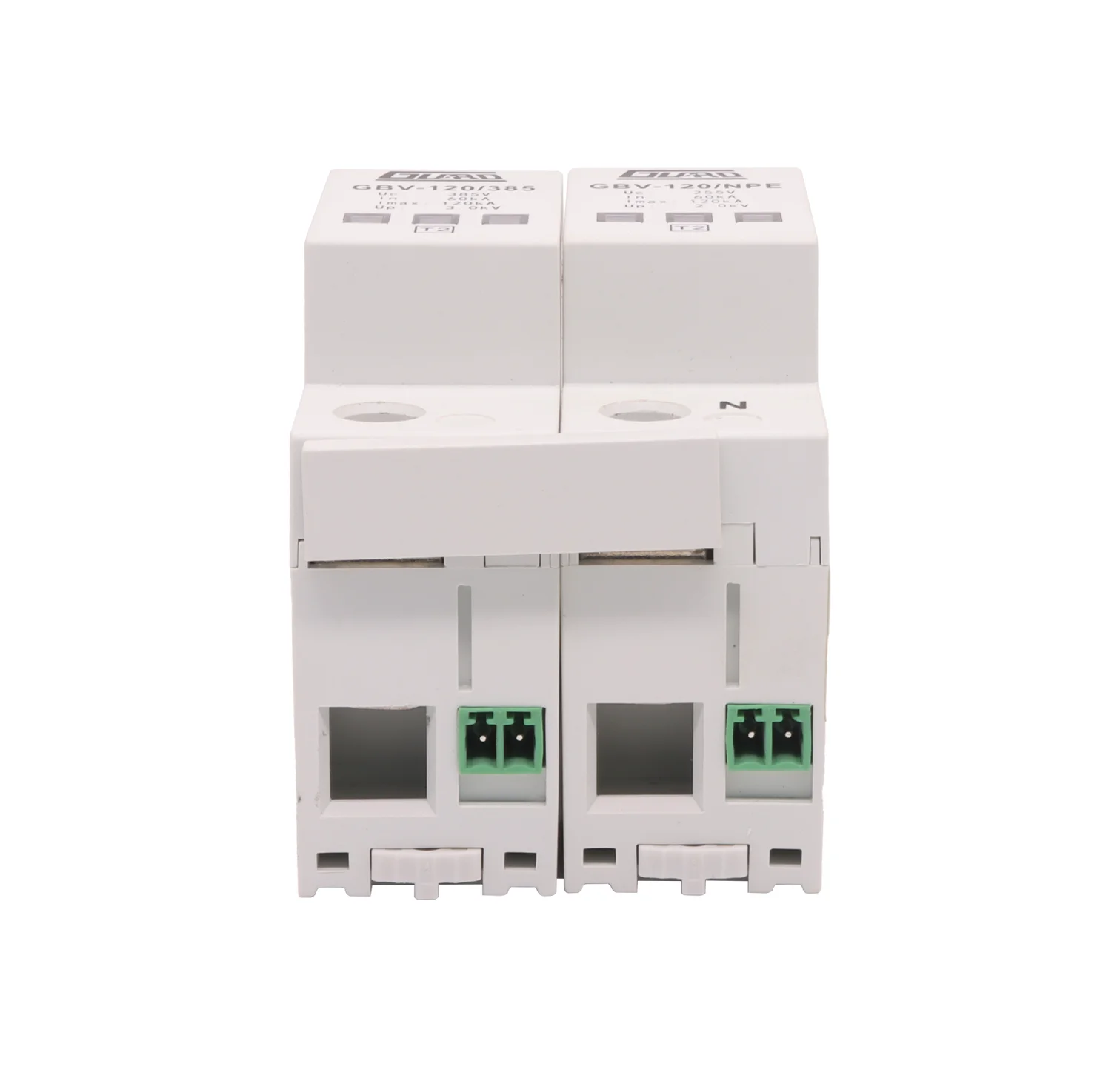 House Low-Voltage Arrester Device 1P+NPE Power Surge Protective Device T2 SPD AC SPD 60KA Max 120KA