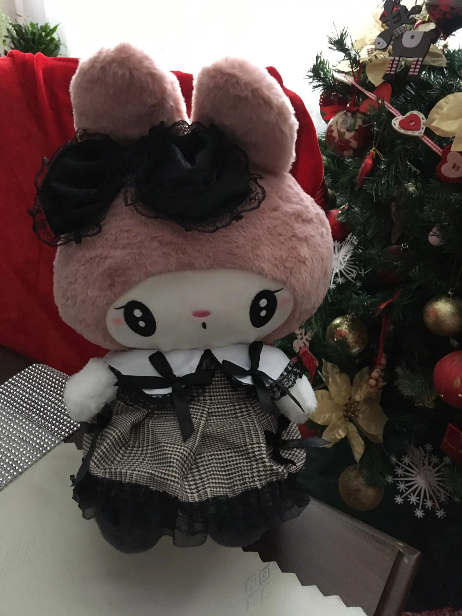 Kuromi Soft Plush Throw Pillow photo review