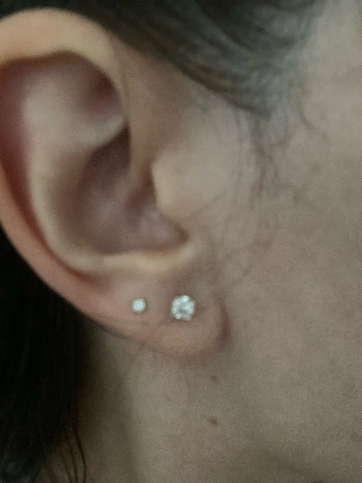 Moissanite Ear Stud Earrings photo review