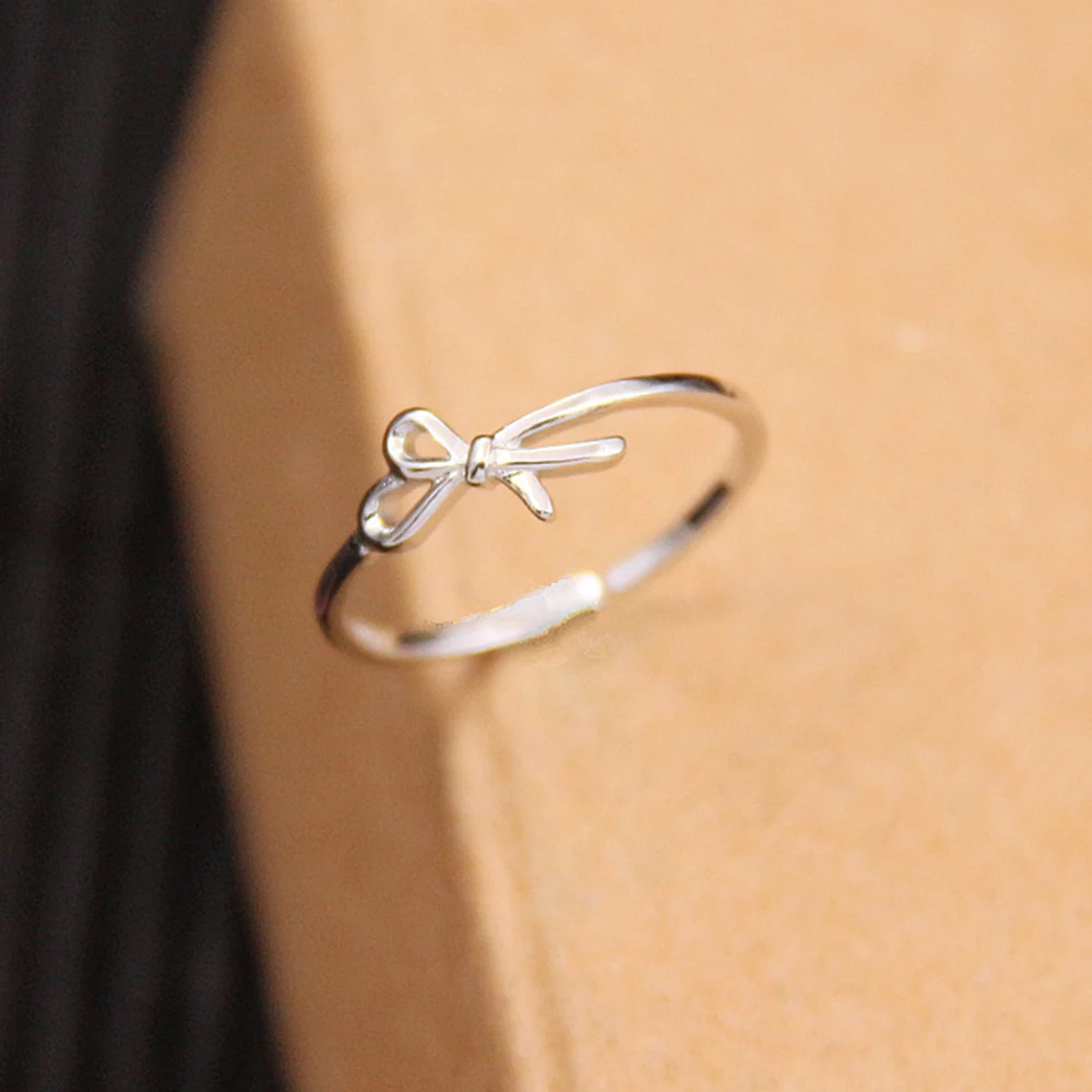 

Bow Ring for Girl 2022 TOMYE J22Y007 Fashion Casual 925 Sterling Silver Ring Opening Adjustable Jewelry Women Gifts
